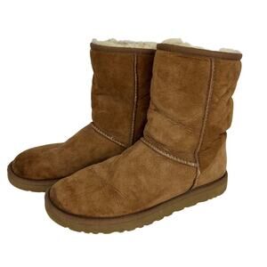 UGG Classic Short Boots Shearling Brown US 7 Y2K pull on